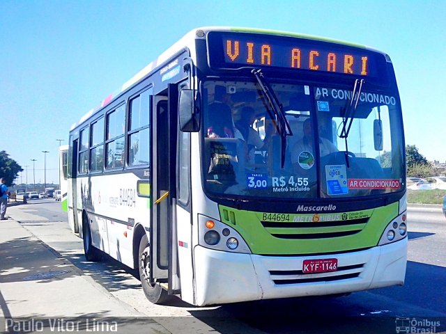 Auto Viação Três Amigos B44694 na cidade de Rio de Janeiro, Rio de Janeiro, Brasil, por Paulo Vitor Lima. ID da foto: 2669061.