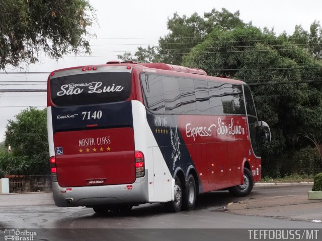 Expresso São Luiz 7140 na cidade de Cuiabá, Mato Grosso, Brasil, por Stefano  Rodrigues dos Santos. Número da foto: #2669484.