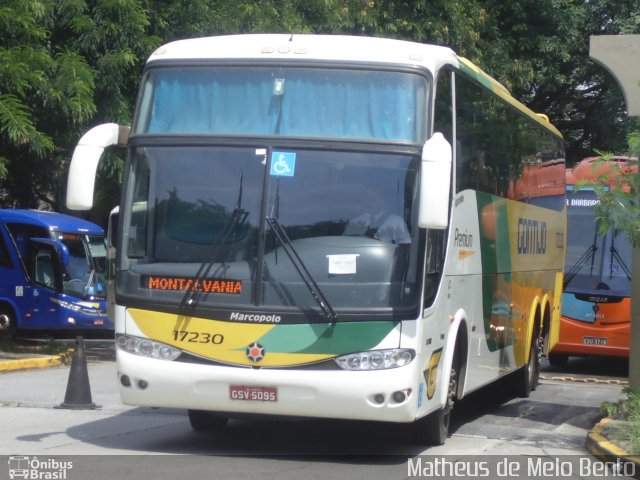 Empresa Gontijo de Transportes 17230 na cidade de São Paulo, São Paulo, Brasil, por Matheus de Melo Bento. ID da foto: 2670568.