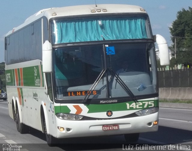 Cia. São Geraldo de Viação 14275 na cidade de São José dos Campos, São Paulo, Brasil, por Luiz Guilherme de Lima. ID da foto: 2670362.