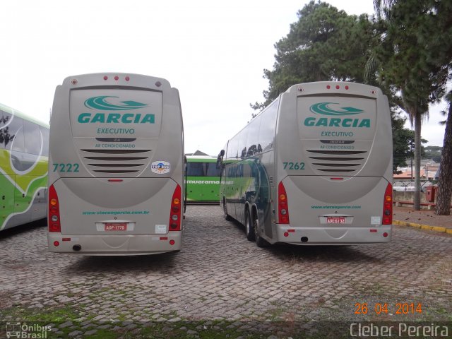 Viação Garcia 7222 na cidade de Curitiba, Paraná, Brasil, por Cleber Luiz Pereira. Número da foto: #2668658.