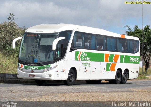 Cia. São Geraldo de Viação 21345 na cidade de João Monlevade, Minas Gerais, Brasil, por Daniel  Machado. Número da foto: #2670020.