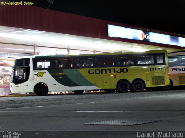 Empresa Gontijo de Transportes 11030 na cidade de João Monlevade, Minas Gerais, Brasil, por Daniel  Machado. ID da foto: 2670088.