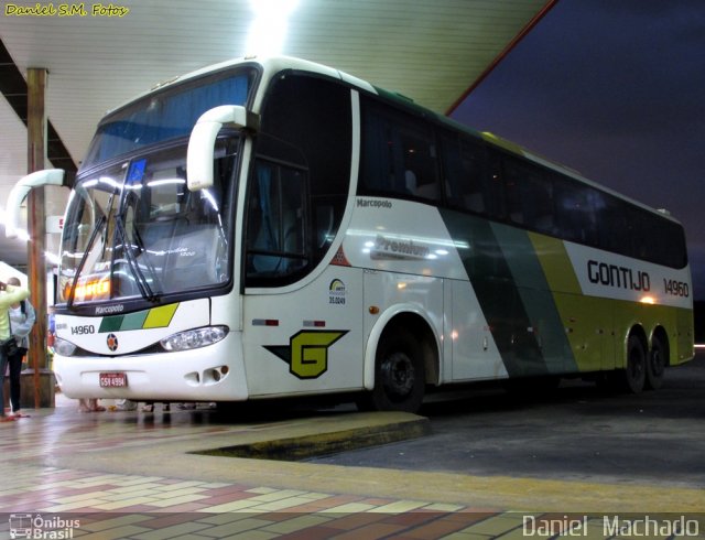 Empresa Gontijo de Transportes 14960 na cidade de João Monlevade, Minas Gerais, Brasil, por Daniel  Machado. ID da foto: 2670075.