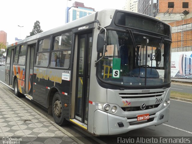 Rápido Campinas 7668 na cidade de Sorocaba, São Paulo, Brasil, por Flavio Alberto Fernandes. ID da foto: 2671754.