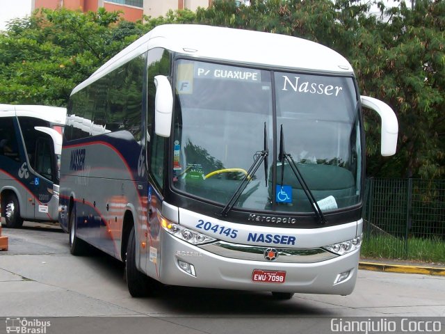 Viação Nasser 204145 na cidade de São Paulo, São Paulo, Brasil, por Giangiulio Cocco. Número da foto: #2672388.