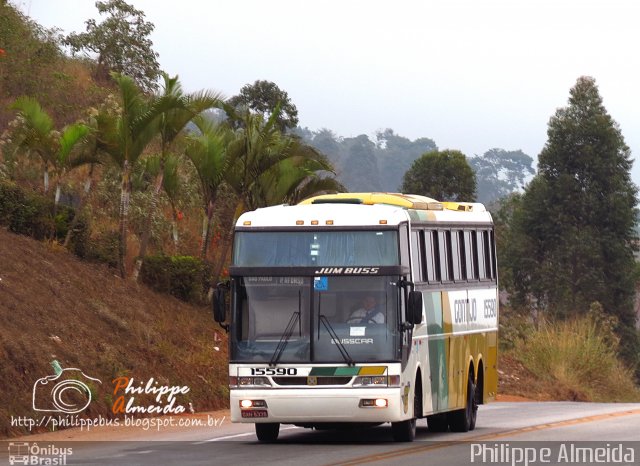 Empresa Gontijo de Transportes 15590 na cidade de João Monlevade, Minas Gerais, Brasil, por Philippe Almeida. ID da foto: 2672085.