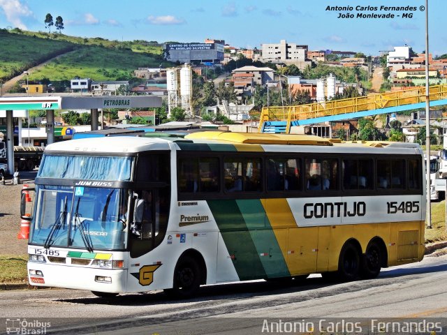 Empresa Gontijo de Transportes 15485 na cidade de João Monlevade, Minas Gerais, Brasil, por Antonio Carlos Fernandes. ID da foto: 2671795.