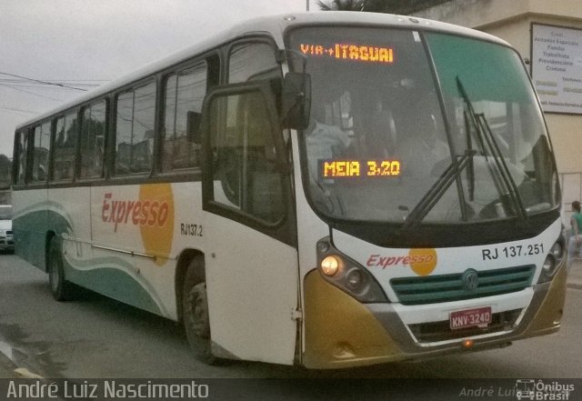 Expresso Mangaratiba RJ 137.251 na cidade de Nova Iguaçu, Rio de Janeiro, Brasil, por André Luiz Nascimento. Número da foto: #2671553.