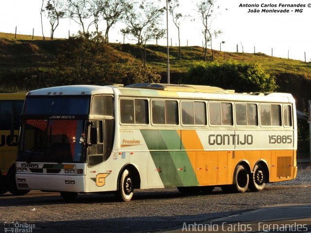 Empresa Gontijo de Transportes 15885 na cidade de João Monlevade, Minas Gerais, Brasil, por Antonio Carlos Fernandes. ID da foto: 2671757.