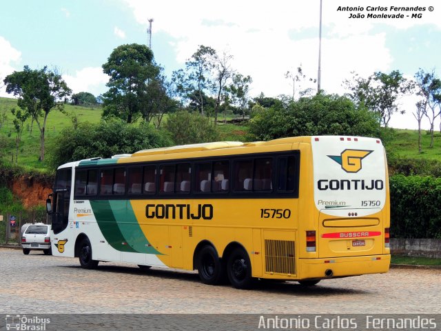 Empresa Gontijo de Transportes 15750 na cidade de João Monlevade, Minas Gerais, Brasil, por Antonio Carlos Fernandes. ID da foto: 2671732.