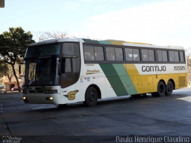 Empresa Gontijo de Transportes 15595 na cidade de Montes Claros, Minas Gerais, Brasil, por Paulo Henrique Claudino. ID da foto: 2671779.