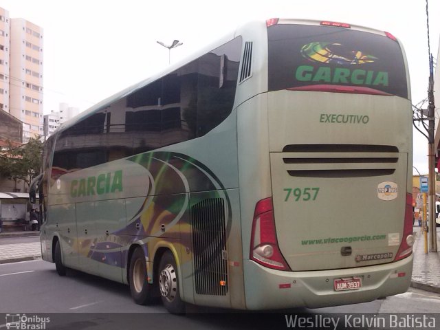 Viação Garcia 7957 na cidade de Sorocaba, São Paulo, Brasil, por Weslley Kelvin Batista. Número da foto: #2673754.