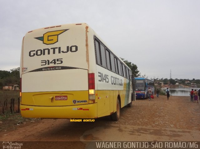 Empresa Gontijo de Transportes 3145 na cidade de São Romão, Minas Gerais, Brasil, por Wagner Gontijo Várzea da Palma-mg. ID da foto: 2673747.