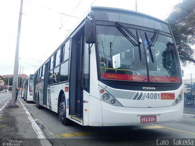 Metra - Sistema Metropolitano de Transporte 4081 na cidade de São Paulo, São Paulo, Brasil, por Caio  Takeda. Número da foto: #2674506.