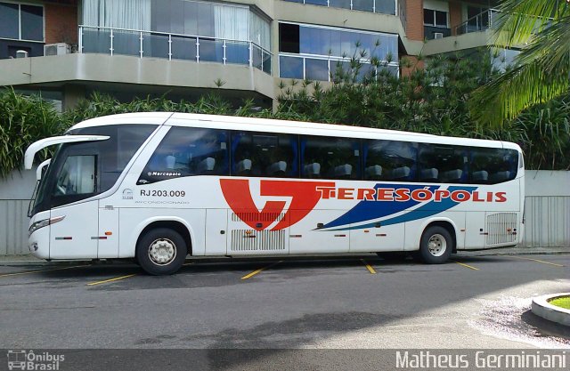 Viação Teresópolis RJ 203.009 na cidade de Rio de Janeiro, Rio de Janeiro, Brasil, por Matheus Germiniani. Número da foto: #2676801.