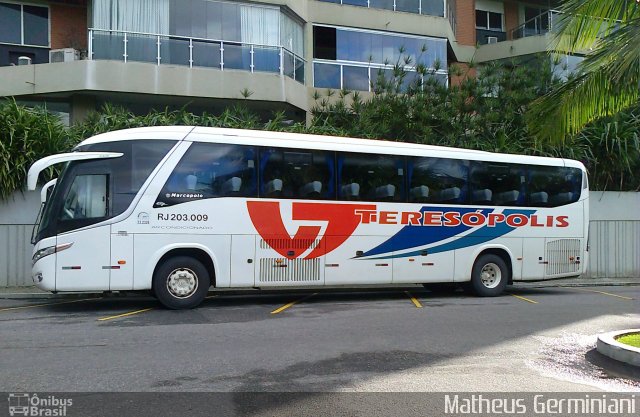 Viação Teresópolis RJ 203.009 na cidade de Rio de Janeiro, Rio de Janeiro, Brasil, por Matheus Germiniani. ID da foto: 2676801.