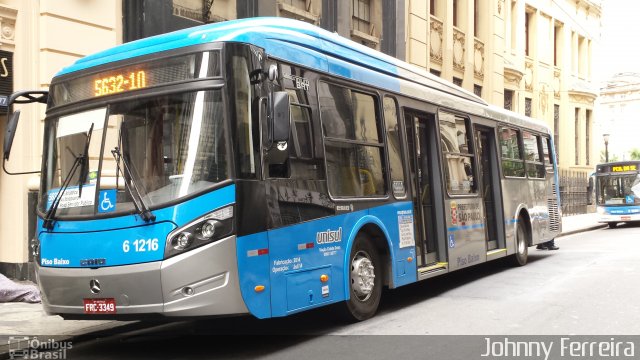 Viação Cidade Dutra 6 1216 na cidade de São Paulo, São Paulo, Brasil, por Johnny Ferreira. Número da foto: #2675705.