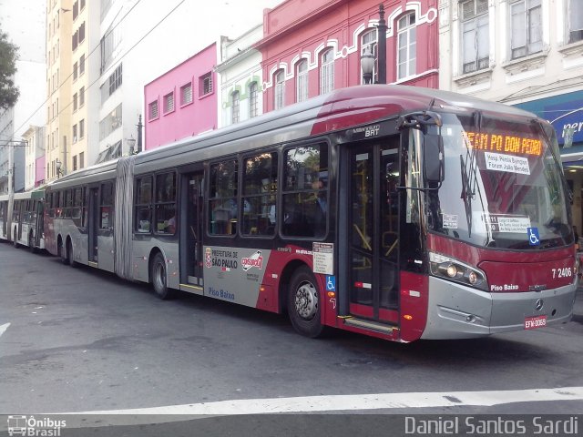 Viação Campo Belo 7 2406 na cidade de São Paulo, São Paulo, Brasil, por Daniel Santos Sardi. Número da foto: #2675013.