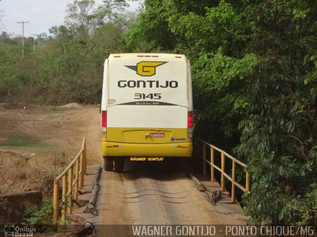 Empresa Gontijo de Transportes 3145 na cidade de Ponto Chique, Minas Gerais, Brasil, por Wagner Gontijo Várzea da Palma-mg. ID da foto: 2675741.