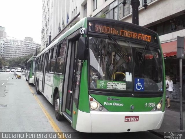 Viação Santa Brígida 1 1819 na cidade de São Paulo, São Paulo, Brasil, por Luciano Ferreira da Silva. Número da foto: #2624031.