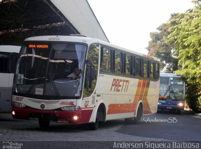 Viação Pretti 7800 na cidade de Vitória, Espírito Santo, Brasil, por Anderson Siqueira Barbosa. ID da foto: 2624265.