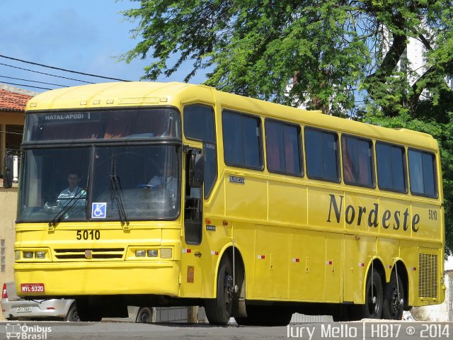 Viação Nordeste 5010 na cidade de Natal, Rio Grande do Norte, Brasil, por Iury  Mello. ID da foto: 2624532.