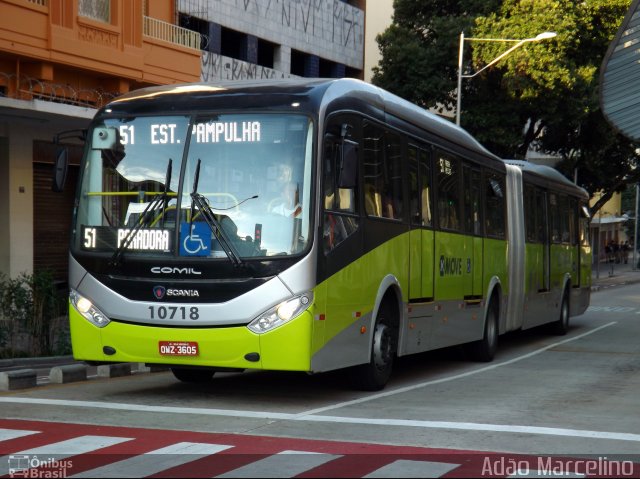 São Dimas Transportes 10718 na cidade de Belo Horizonte, Minas Gerais, Brasil, por Adão Raimundo Marcelino. ID da foto: 2624648.