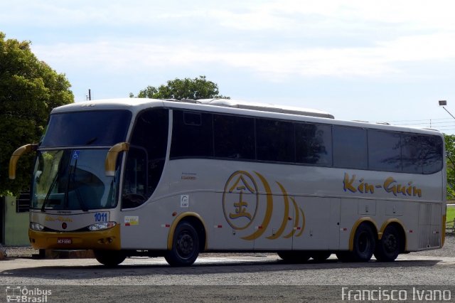 Kin-Guin Turismo e Transporte 1011 na cidade de Assis, São Paulo, Brasil, por Francisco Ivano. ID da foto: 2625187.