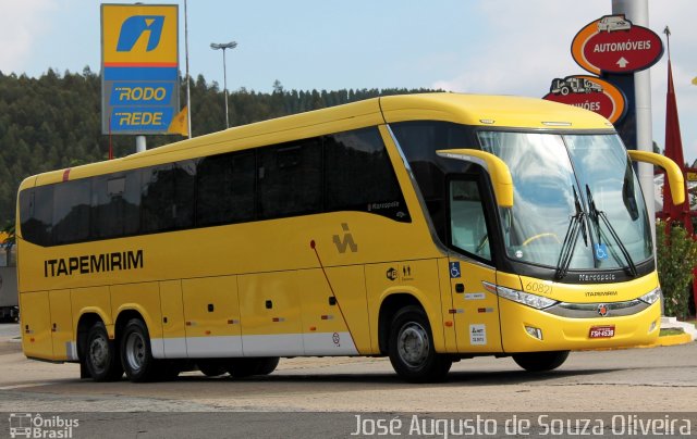 Viação Itapemirim 60821 na cidade de Queluz, São Paulo, Brasil, por José Augusto de Souza Oliveira. ID da foto: 2624741.