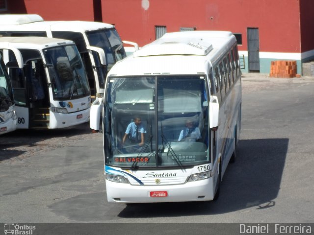 Empresas de Transportes Santana e São Paulo 1750 na cidade de Feira de Santana, Bahia, Brasil, por Daniel  Ferreira. ID da foto: 2625111.