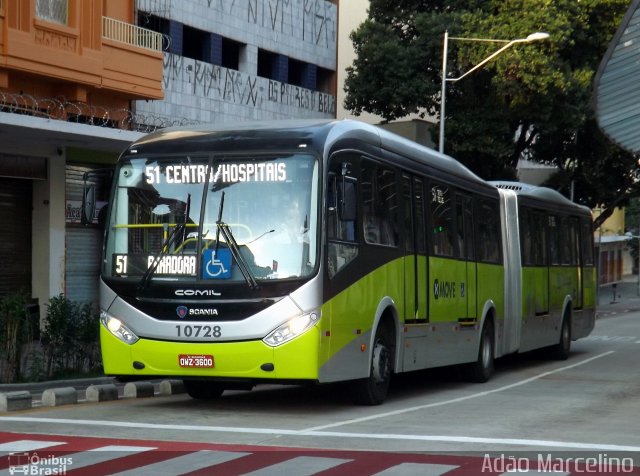 São Dimas Transportes 10728 na cidade de Belo Horizonte, Minas Gerais, Brasil, por Adão Raimundo Marcelino. ID da foto: 2624631.