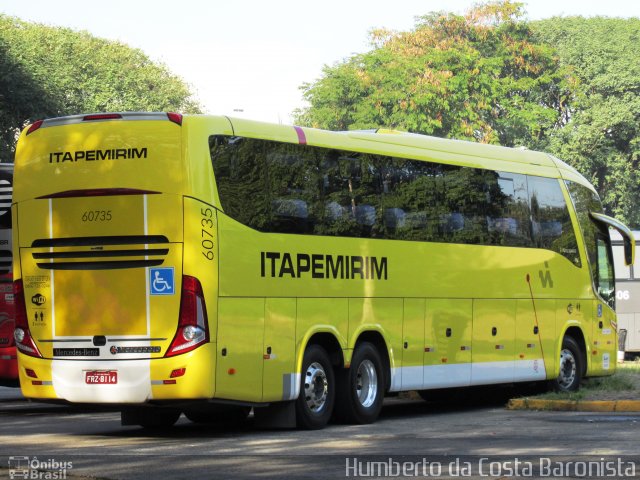 Viação Itapemirim 60735 na cidade de São Paulo, São Paulo, Brasil, por Humberto da Costa Baronista. ID da foto: 2623515.