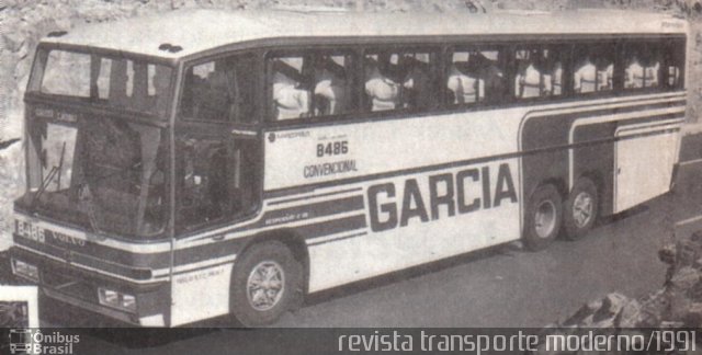 Viação Garcia 8486 na cidade de Londrina, Paraná, Brasil, por Marco Antonio da Silva. Número da foto: #2624582.