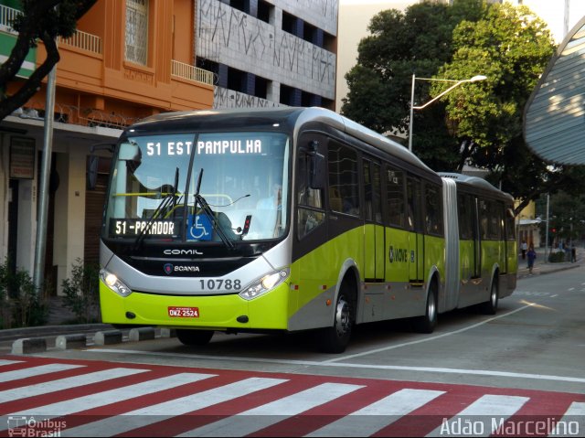 Milênio Transportes 10788 na cidade de Belo Horizonte, Minas Gerais, Brasil, por Adão Raimundo Marcelino. ID da foto: 2624591.