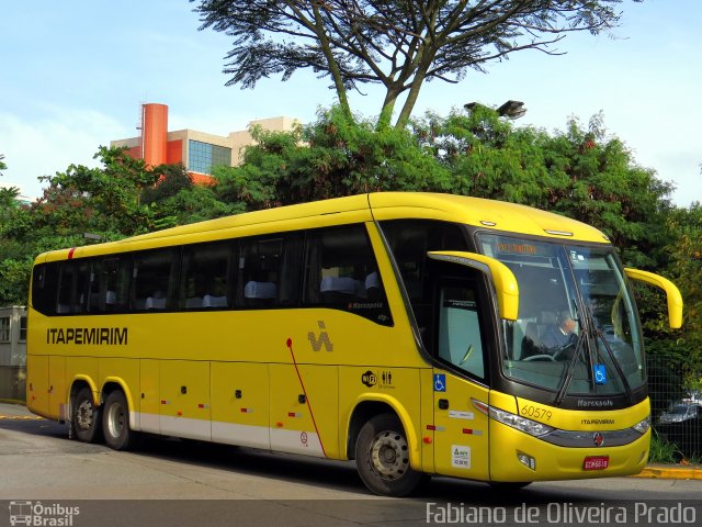 Viação Itapemirim 60579 na cidade de São Paulo, São Paulo, Brasil, por Fabiano de Oliveira Prado. ID da foto: 2677540.