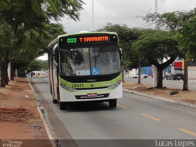 HP Transportes Coletivos 20411 na cidade de Goiânia, Goiás, Brasil, por Lucas Gabriel Resende Lopes. Número da foto: #2678319.