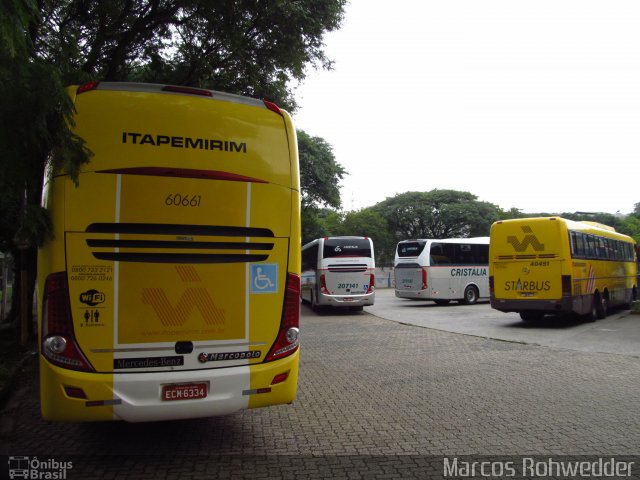 Viação Itapemirim 60661 na cidade de São Paulo, São Paulo, Brasil, por Marcos Rohwedder. ID da foto: 2678007.