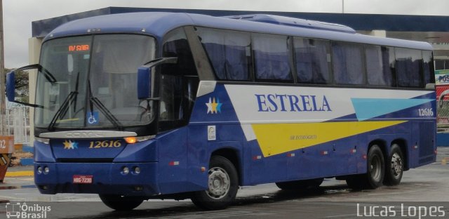 Viação Estrela 12616 na cidade de Goiânia, Goiás, Brasil, por Lucas Gabriel Resende Lopes. ID da foto: 2677621.