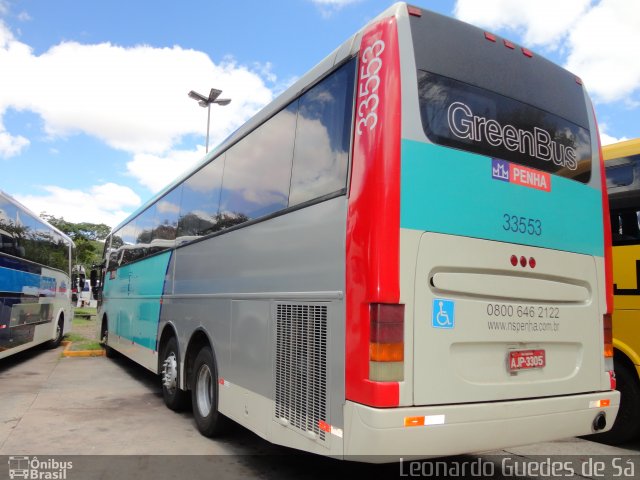 Empresa de Ônibus Nossa Senhora da Penha 33553 na cidade de São Paulo, São Paulo, Brasil, por Leonardo Guedes de Sá. ID da foto: 2680387.