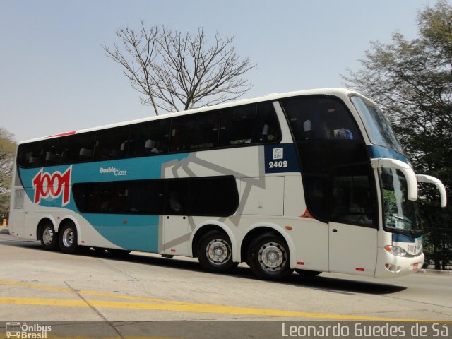 Auto Viação 1001 2402 na cidade de São Paulo, São Paulo, Brasil, por Leonardo Guedes de Sá. ID da foto: 2680370.