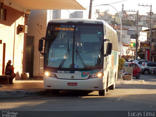 Auto Viação 1001 RJ 108.737 na cidade de Arraial do Cabo, Rio de Janeiro, Brasil, por Lucas Lima. Número da foto: #2678993.