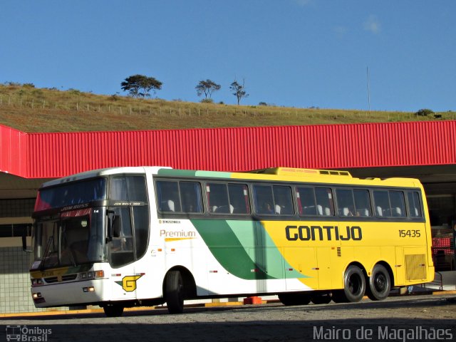 Empresa Gontijo de Transportes 15435 na cidade de João Monlevade, Minas Gerais, Brasil, por Mairo de Magalhães. ID da foto: 2679562.