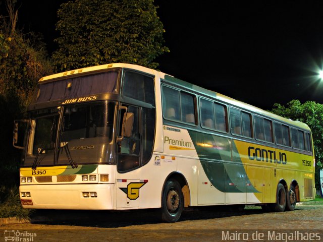 Empresa Gontijo de Transportes 15350 na cidade de João Monlevade, Minas Gerais, Brasil, por Mairo de Magalhães. Número da foto: #2679177.