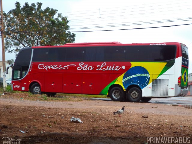 Expresso São Luiz 6990 na cidade de Cuiabá, Mato Grosso, Brasil, por Alexandre Rodrigo. ID da foto: 2679569.