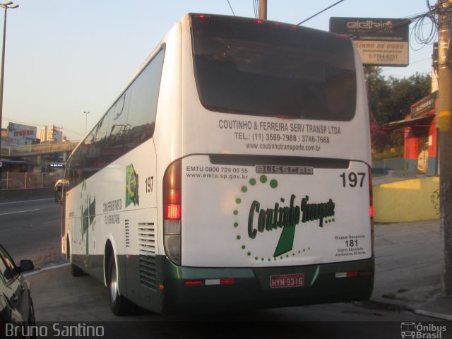 Coutinho Transporte 197 na cidade de Taboão da Serra, São Paulo, Brasil, por Bruno Santino. Número da foto: #2679378.