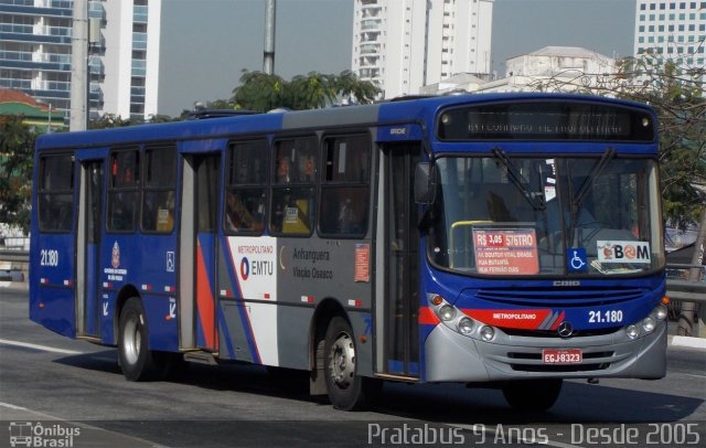 Viação Osasco 21.180 na cidade de São Paulo, São Paulo, Brasil, por Cristiano Soares da Silva. Número da foto: #2626319.