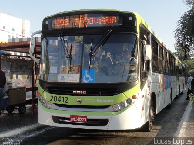 HP Transportes Coletivos 20412 na cidade de Goiânia, Goiás, Brasil, por Lucas Gabriel Resende Lopes. Número da foto: #2626658.