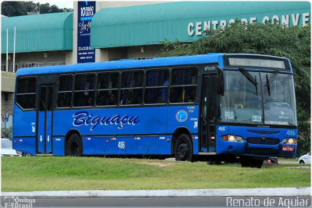 Biguaçu Transportes Coletivos Administração e Participação 416 na cidade de Florianópolis, Santa Catarina, Brasil, por Renato de Aguiar. ID da foto: 2625605.