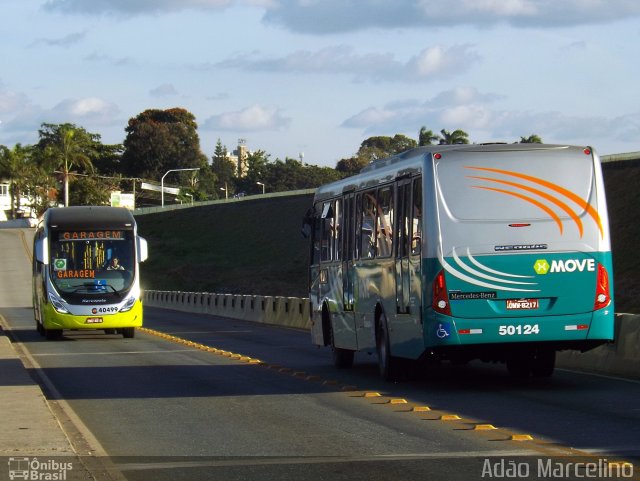 SM Transportes 50124 na cidade de Belo Horizonte, Minas Gerais, Brasil, por Adão Raimundo Marcelino. Número da foto: #2628369.